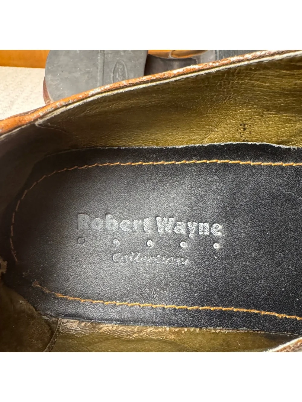 Robert Wayne Leather Suede Slip On Loafers Men Size 10 Western Boho Shoes